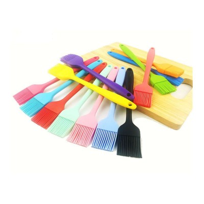 Lixsun 8inch Multi Color Silicone Pastry Brush with Oil Basting Brush And Spatula